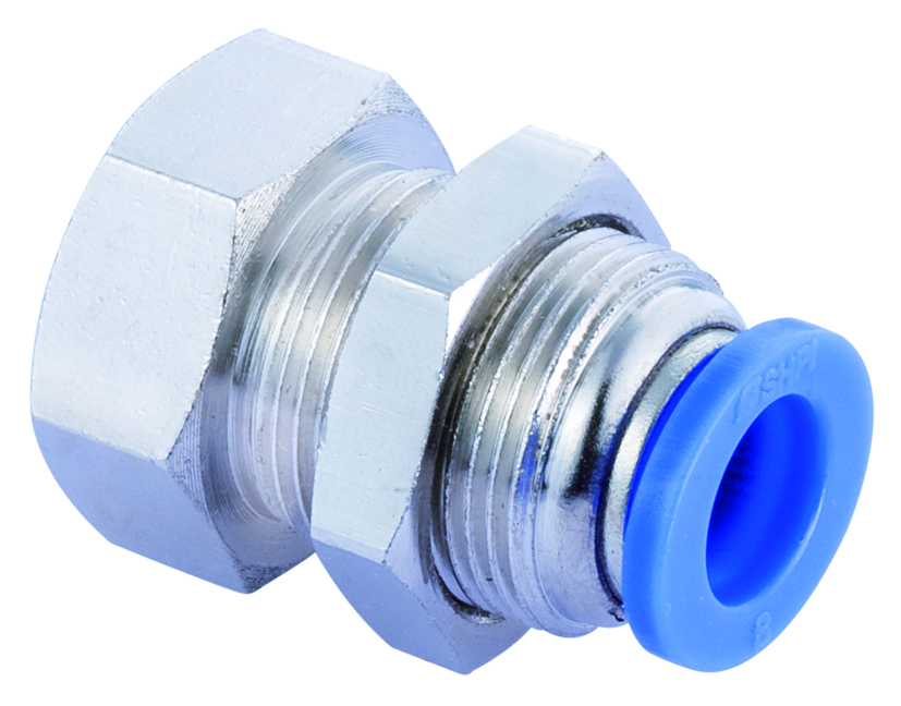 Push To Connect Raccordi Tipo T Filettatura Tee Tubo Connect 25/64"OD X 1/4" G Filettatura Maschio Push Fit Raccordi Tubi Push Lock Blue - Foto 4