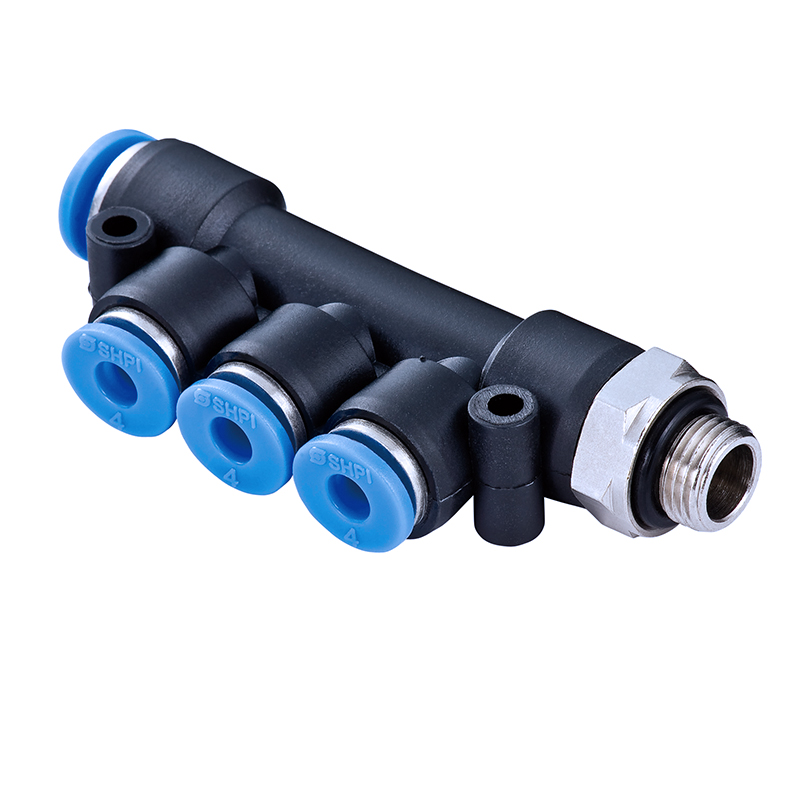 One Touch Fitting PKD male reducer triple branch