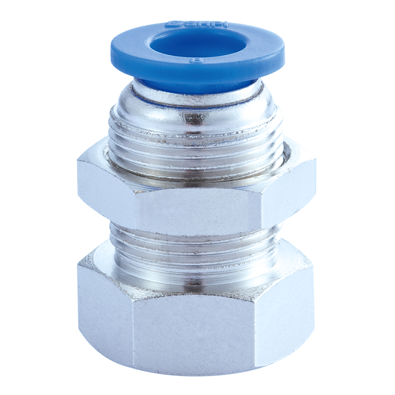 One Touch Fitting PMF bulkhead female straight