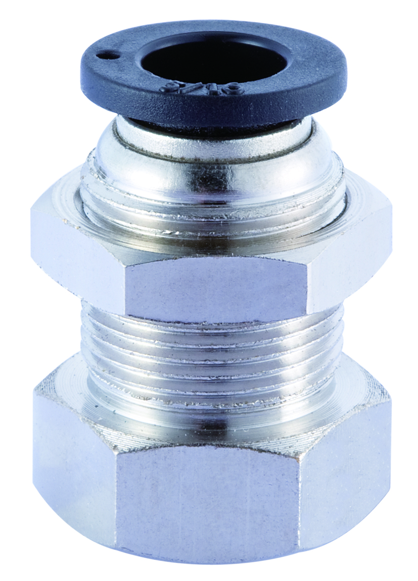 One Touch Fitting PMF bulkhead female straight