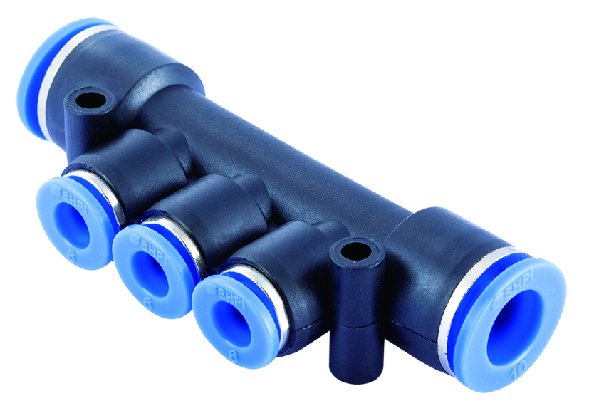 One Touch Fitting PKG reducer triple branch union