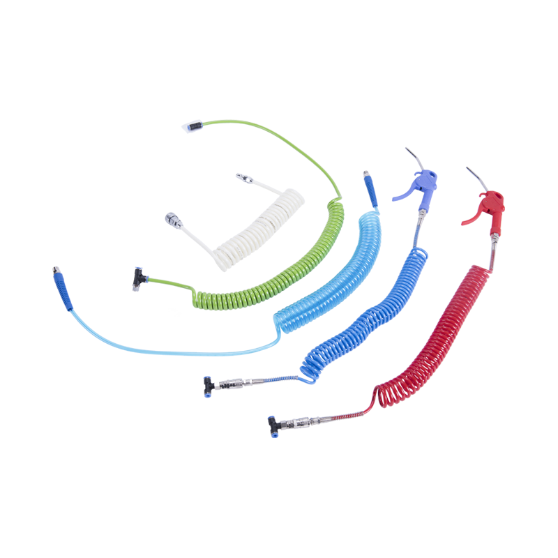 Coiled Polyurethane Air Hose Assembly -Imperial System