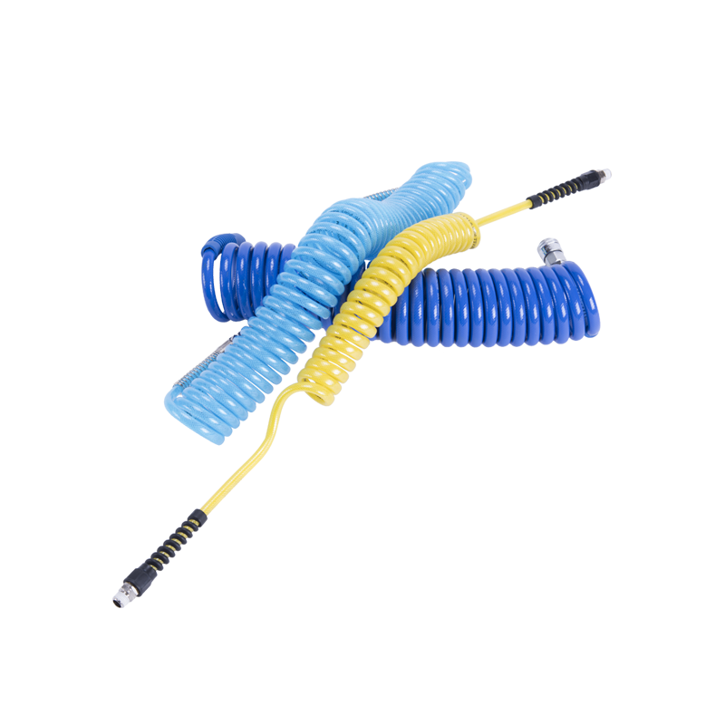 Coiled Reinforced Polyurethane Air Hose Assemblies